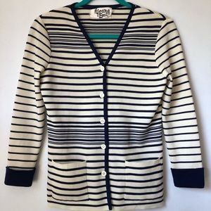 Vintage '70s Young East Striped Cardigan